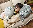 Мягкая игрушка Тюлень 20 см плюшевый 3D игрушка подушка, фото 9