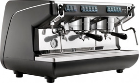 Кофемашина рожковая NUOVA SIMONELLI APPIA LIFE 2 GR V 220V высокая группа автомат черная - фото 1 - id-p167558133