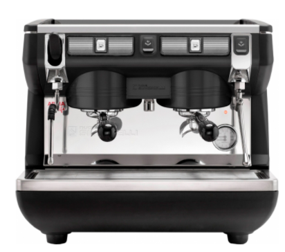 Кофемашина рожковая NUOVA SIMONELLI APPIA LIFE COMPACT 2GR S 220V высокая группа полуавтомат черная - фото 1 - id-p167558197