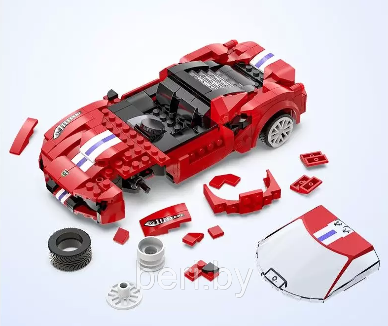 C51072W Конструктор на радиоуправлении CaDa "Ferrari 488", 306 деталей, аналог Lego - фото 3 - id-p167559210