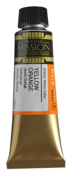 Акварельная краска Mission Gold, yellow orange, 15 мл