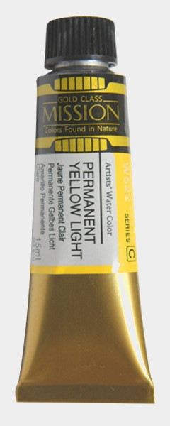 Акварельная краска Mission Gold, permanent yellow light, 15 мл