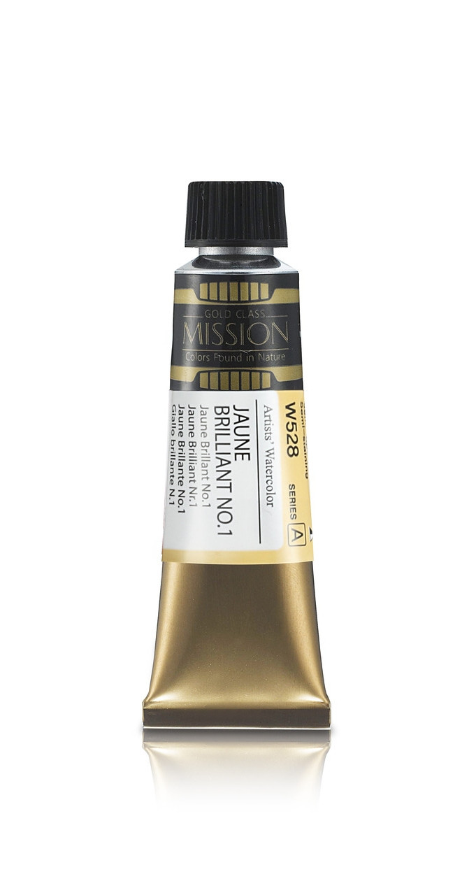 Акварельная краска Mission Gold, jaune brilliant no.1, 15 мл