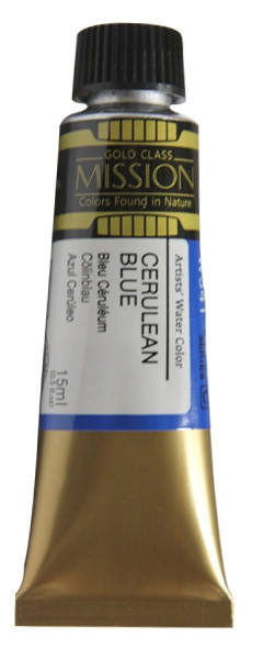 Акварельная краска Mission Gold, cerulean blue, 15 мл
