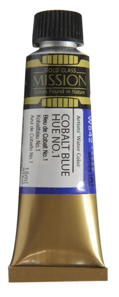 Акварельная краска Mission Gold, cobalt blue no.1, 15 мл