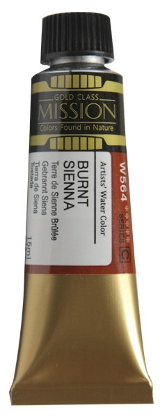 Акварельная краска Mission Gold, burnt sienna, 15 мл