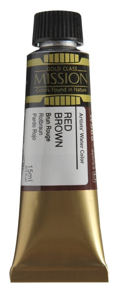 Акварельная краска Mission Gold, red brown, 15 мл