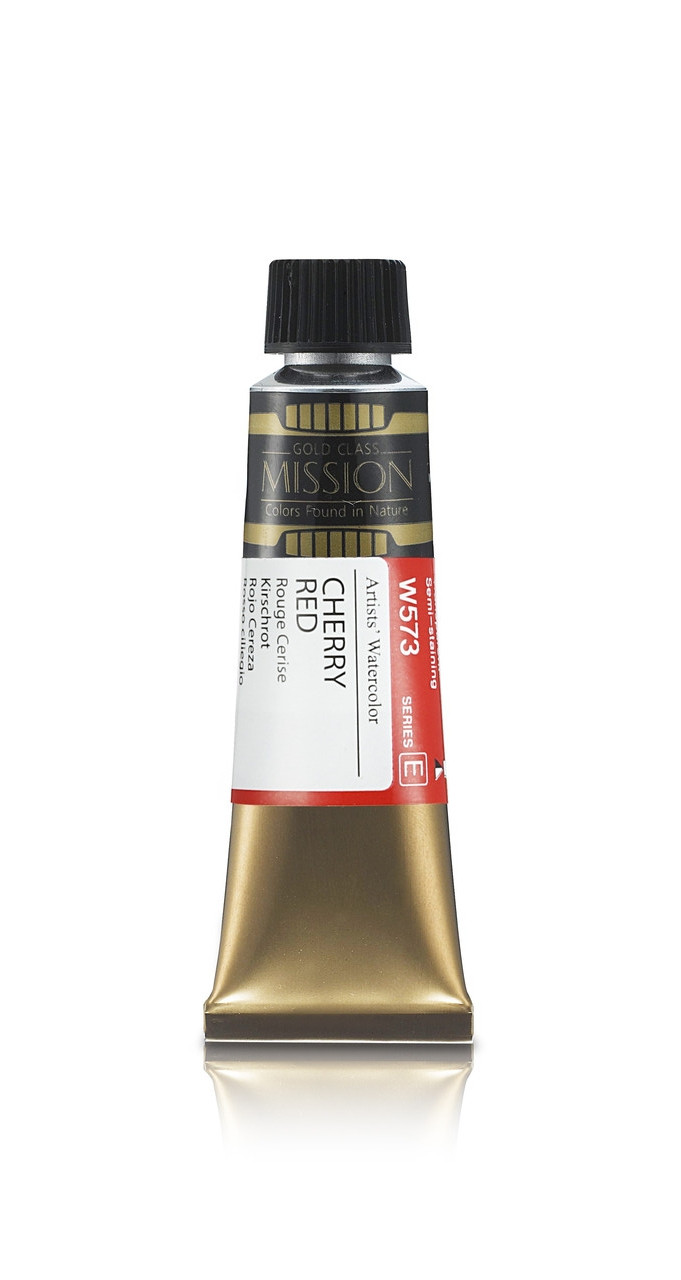 Акварельная краска Mission Gold, cherry red, 15 мл