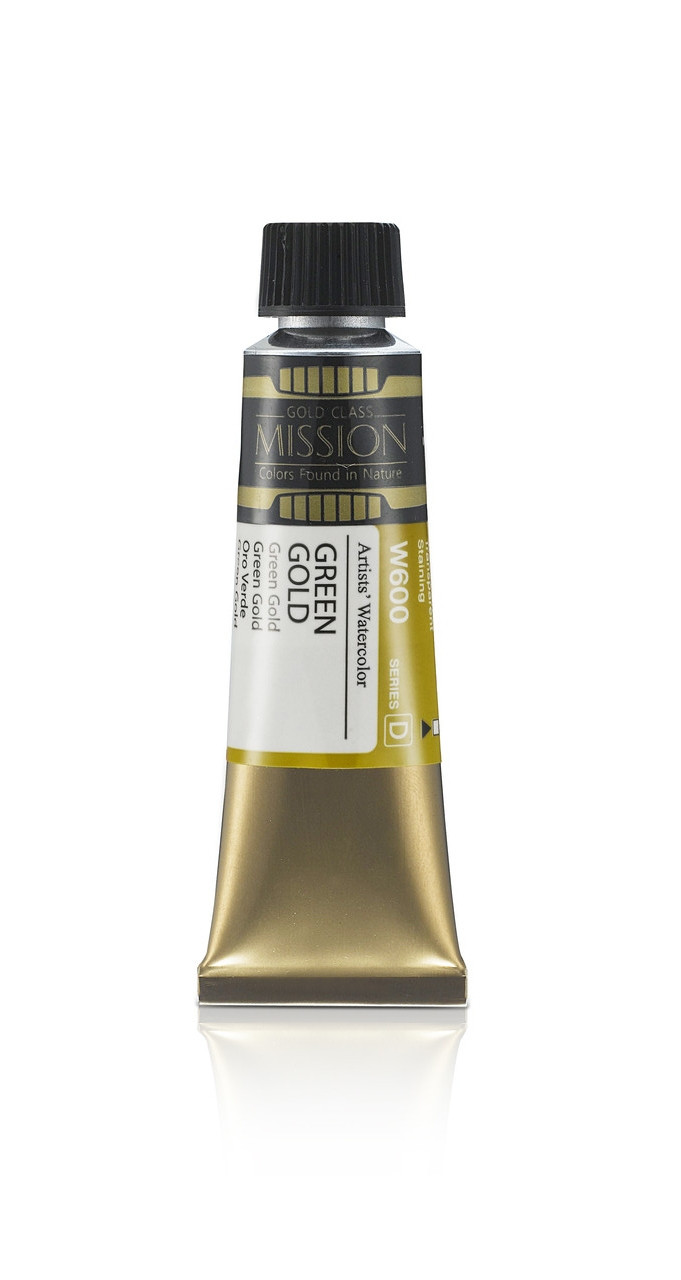Акварельная краска Mission Gold, green gold, 15 мл