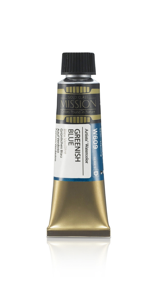 Акварельная краска Mission Gold, greenish blue, 15 мл