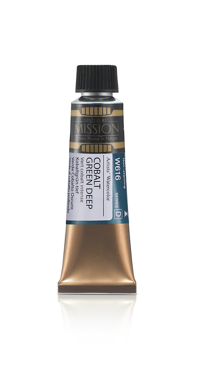 Акварельная краска Mission Gold, coblat green deep, 15 мл