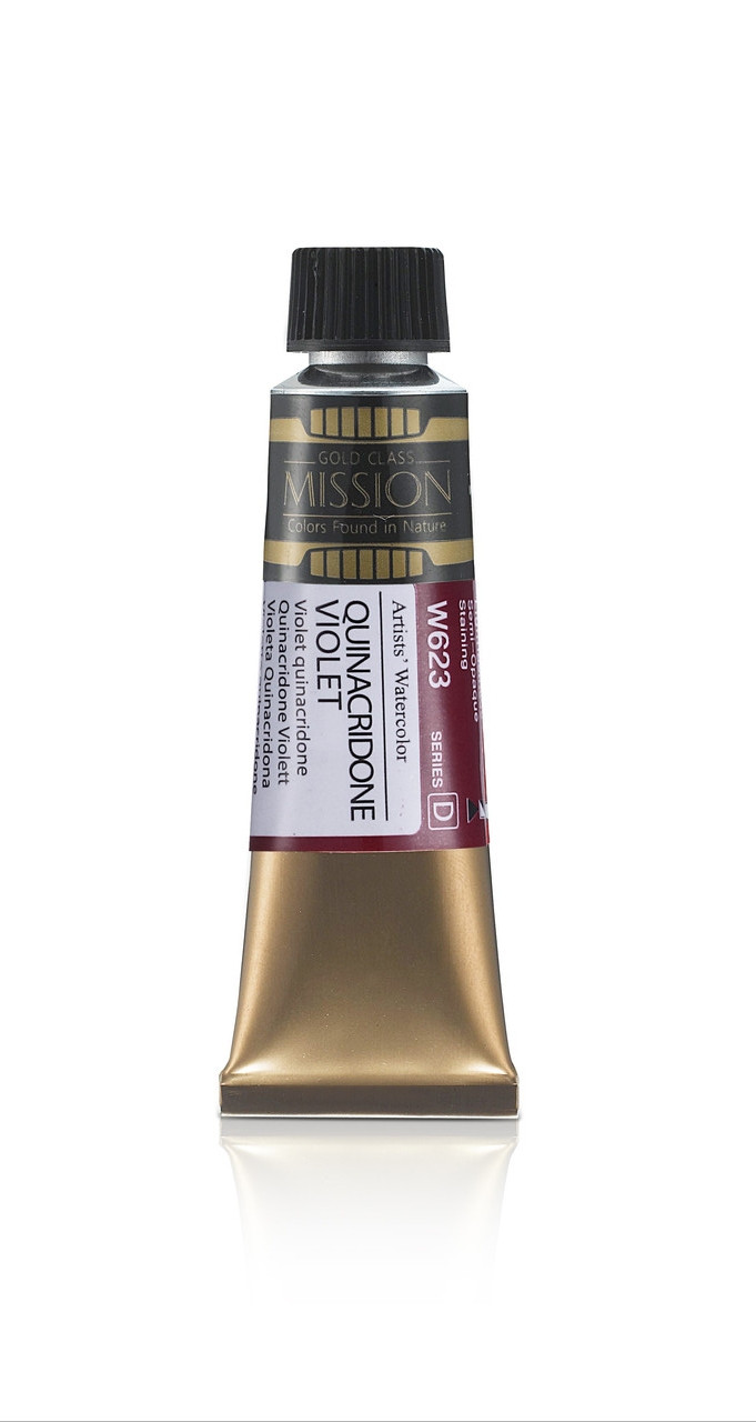 Акварельная краска Mission Gold, quinacridone violet, 15 мл