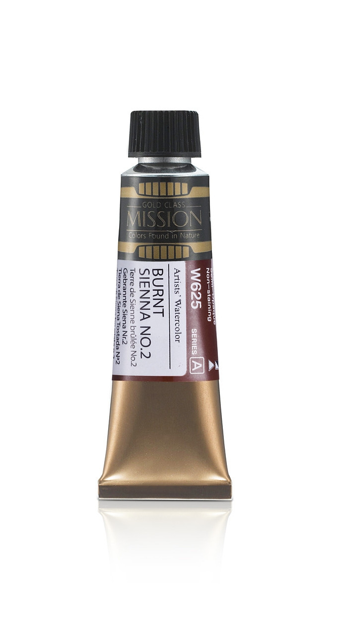 Акварельная краска Mission Gold, burnt sienna no.2, 15 мл