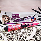 Профессиональная плойка для волос NOVA Professional Hair Curler NHC-5322 (5311) Фиолетовая, фото 3