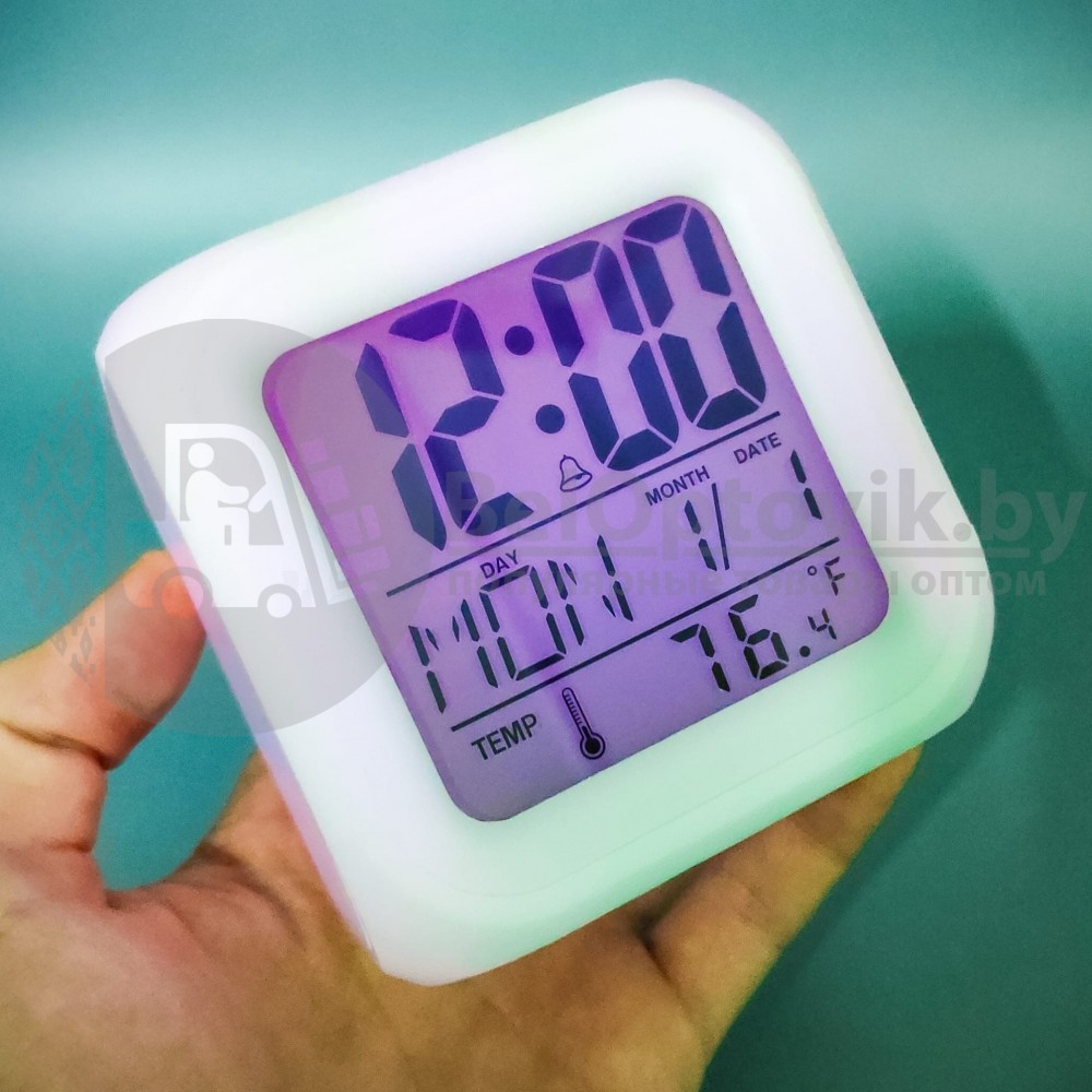 Часы хамелеон MoodiCare Clock с функцией будильника - фото 6 - id-p153788664