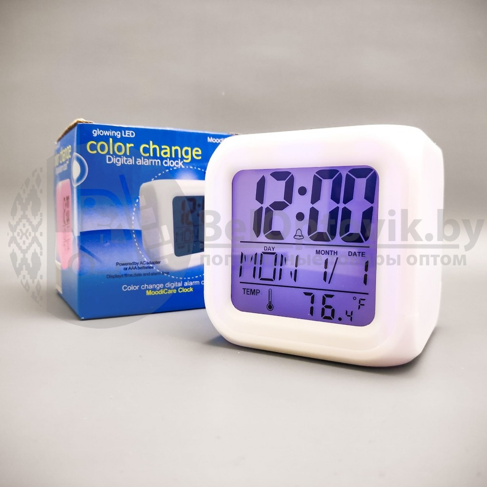 Часы хамелеон MoodiCare Clock с функцией будильника - фото 7 - id-p153788664