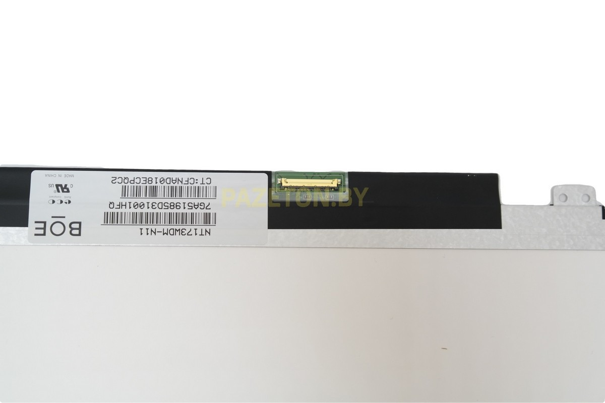 Экран ноутбука 17,3" LED 1600x900 NT173WDM-N21 30PIN LEFT SLIM глянец - фото 2 - id-p112041631