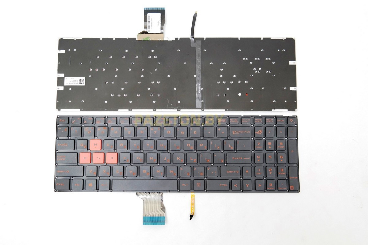 Клавиатура для ноутбука Asus GL702 красные кнопки и других моделей ноутбуков