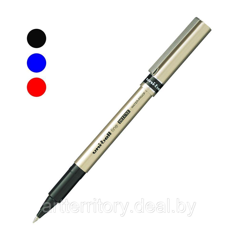 Ручка-роллер FINE DELUXE (0.7 мм) (Черная) - фото 2 - id-p167566378