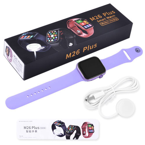 Умные часы Smart Watch M26 Plus, фиолетовые - фото 3 - id-p167571505