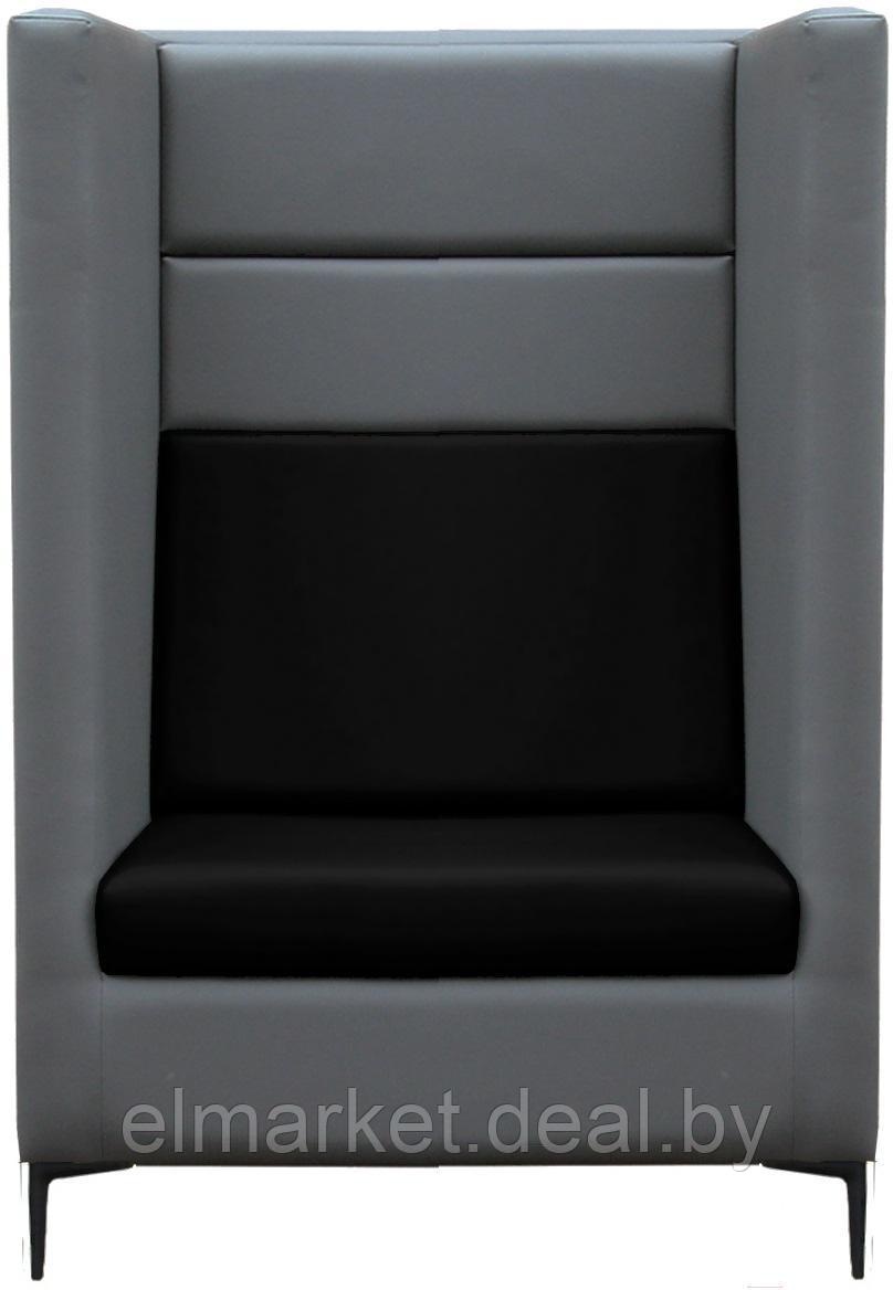 Кресло Бриоли Дирк L21-L22 (серый, черные вставки)