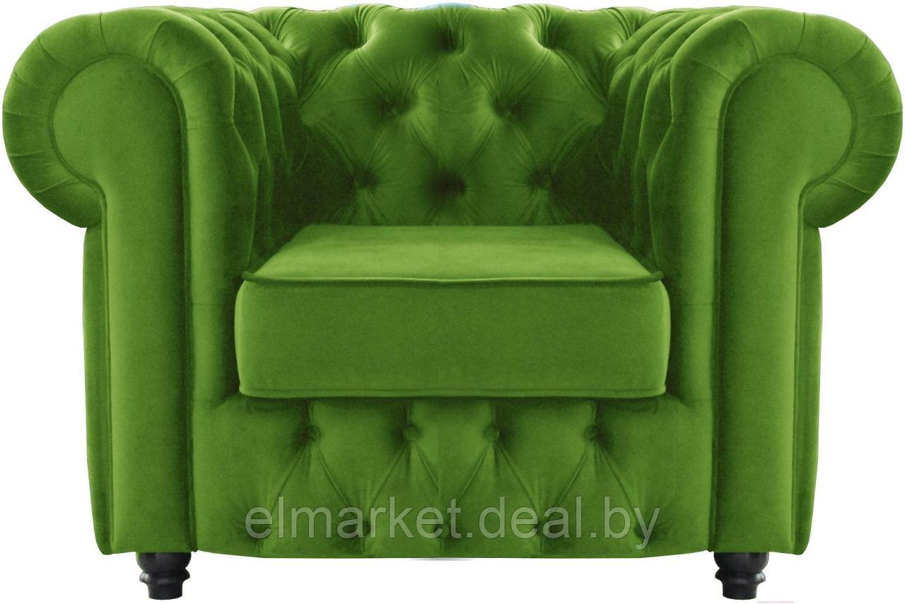 Кресло Бриоли Честерфилд В26 зеленый - фото 1 - id-p167581466
