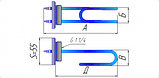 ТЭН-63-4-10/1.25X220, фото 2