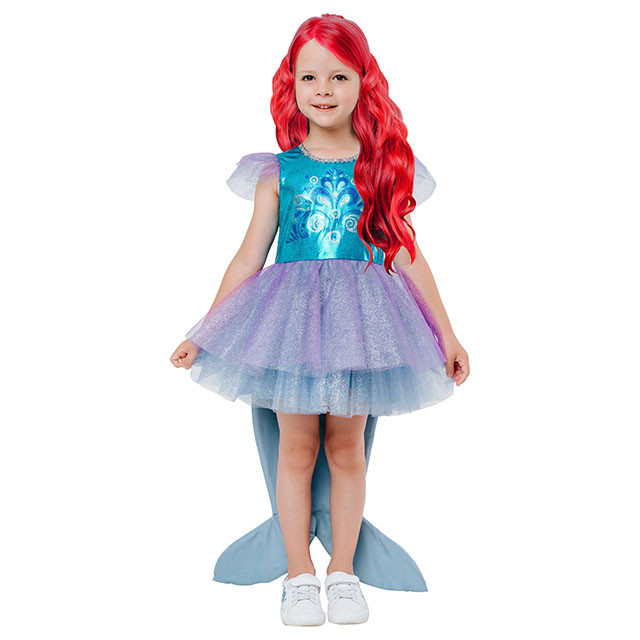 Детский карнавальный костюм ариэль ariel русалочка disney princess для девочки 9018 к-21 - фото 1 - id-p167596219