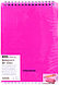 Блокнот OfficeSpace Neon А5, 60 листов, на спирали сверху, обложка - пластик, розовый, фото 5