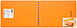 Блокнот OfficeSpace Neon А5, 60 листов, на спирали сверху, обложка - пластик, оранжевый, фото 2