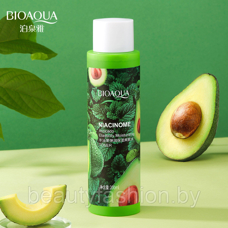 Увлажняющий тонер c авокадо и ниацинамидом Avocado Niacinome Elasticity Moisturizing Toner Bioaqua - фото 1 - id-p167596686