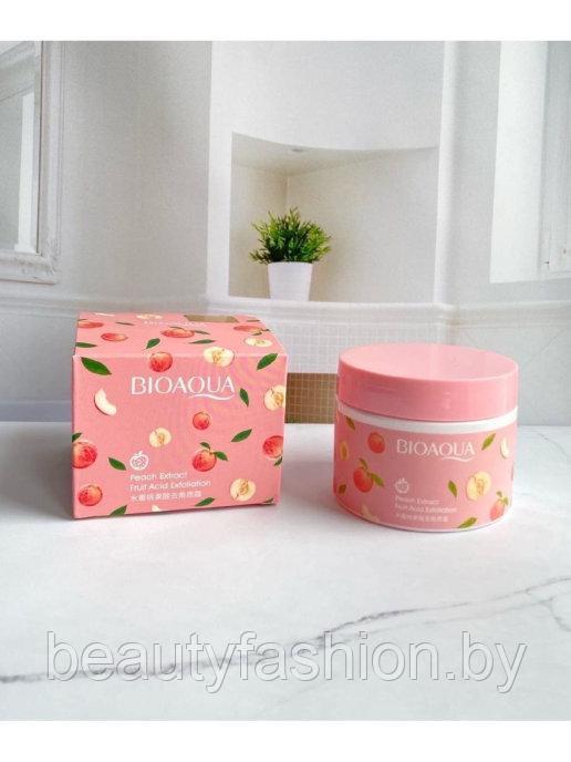 Пилинг-скатка для лица и тела с экстрактом персика Peach Fruit Acid Exfoliating Cream 140 гр Bioaqua - фото 8 - id-p167596705