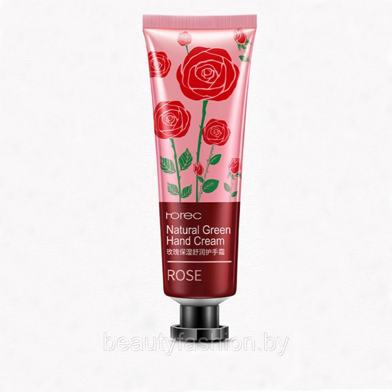 Тонизирующий крем для рук Роза Rose Natural Green Hand Cream, 30ml HCHANA - фото 2 - id-p167596750