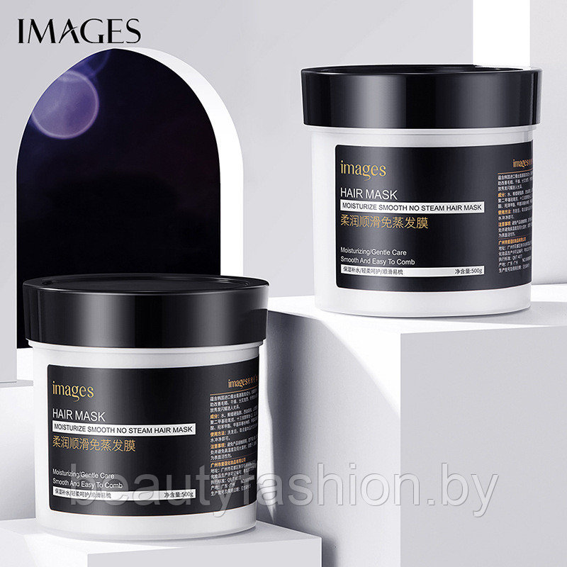 УВЛАЖНЯЮЩАЯ МАСКА ДЛЯ ВОЛОС MOISTURIZE SMOOTH NO STEAM HAIR MASK, 500 ГР. IMAGES - фото 1 - id-p167596757