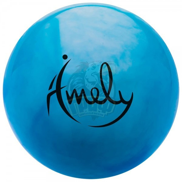 Мяч для художественной гимнастики Amely 150 мм (синий/белый) (арт. AGB-301-15-BL/WH)