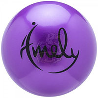 Мяч для художественной гимнастики Amely 150 мм (фиолетовый) (арт. AGB-301-15-PU)