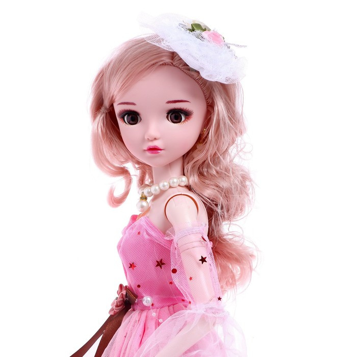 Кукла интерактивная шарнирная «Оля» в платье, с пультом - фото 2 - id-p167607143