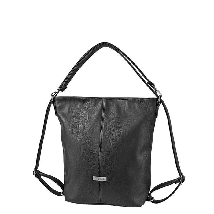 Рюкзак женский, отдел на молнии, цвет чёрный - фото 1 - id-p167609008