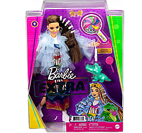 Кукла Barbie Экстра Doll in Rainbow Dress GYJ78