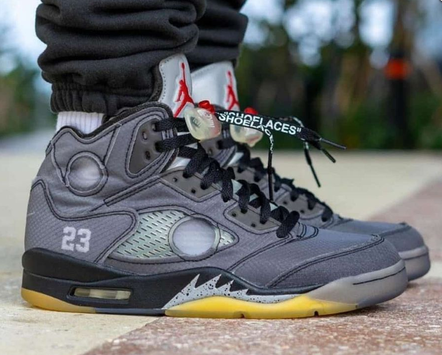 Nike Air Jordan 5 Off-White Black