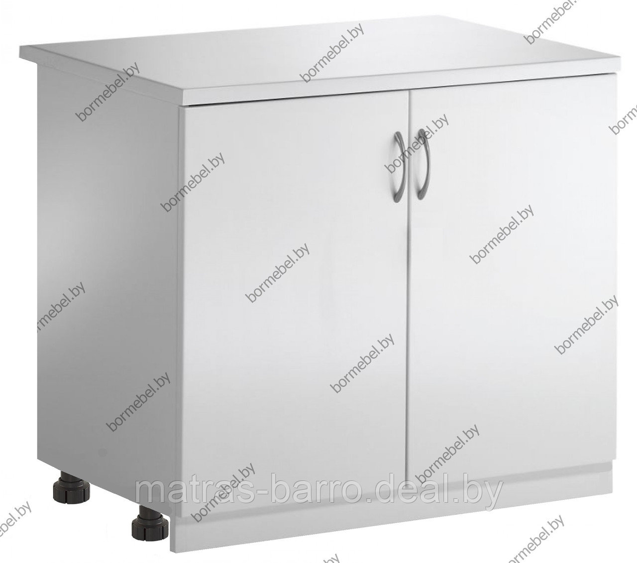 Шкаф кухонный напольный НШ80р со столешницей белый - фото 1 - id-p157360412