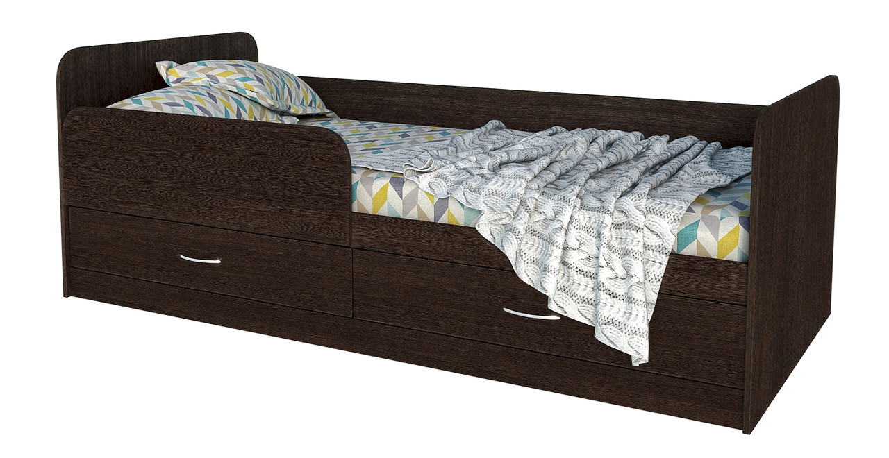 Кровать Анеси 5 с ящиками Венге - фото 1 - id-p167621052