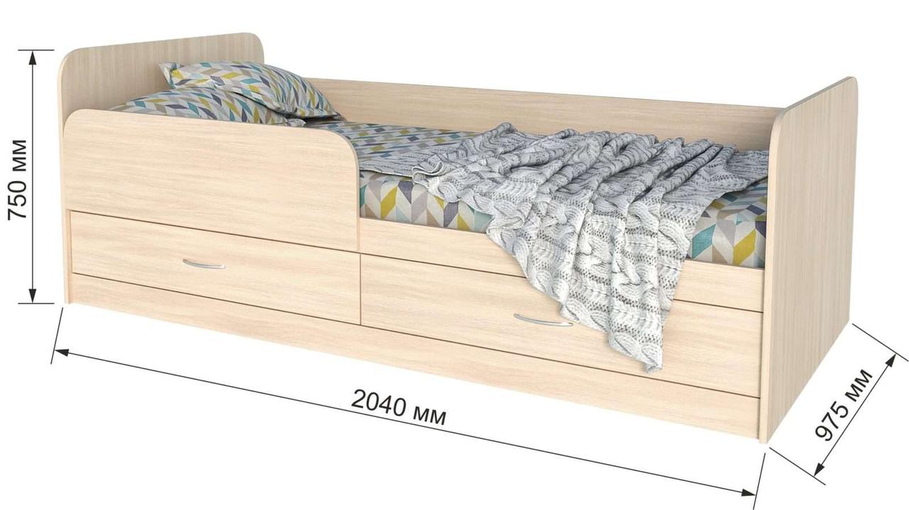 Кровать Анеси 5 с ящиками Венге - фото 2 - id-p167621052