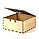 Деревянная коробка подарочная "Листья" 25х25х12, фото 3