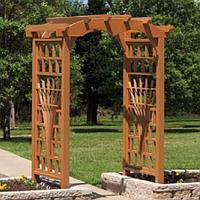 Пергола-арка садовая деревянная "Дачная Люкс №21"