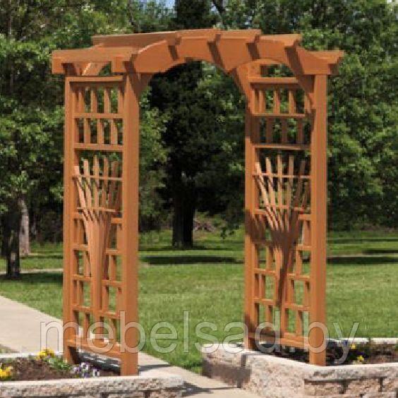 Пергола-арка садовая деревянная "Дачная Люкс №21" - фото 1 - id-p167621508
