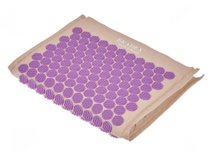 Коврик акупунктурный НИРВАНА® (Acupressure mat beige / purple), Bradex KZ 0672 - фото 1 - id-p167455595