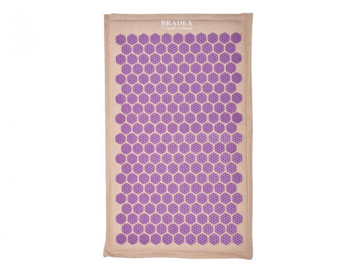 Коврик акупунктурный НИРВАНА® (Acupressure mat beige / purple), Bradex KZ 0672 - фото 4 - id-p167455595