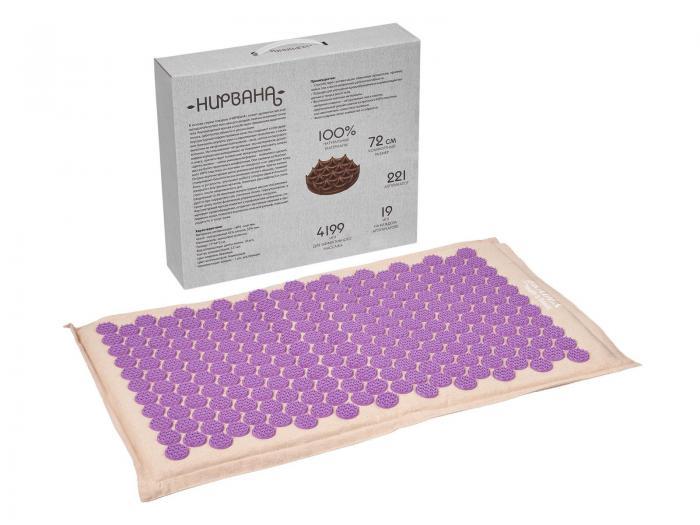 Коврик акупунктурный НИРВАНА® (Acupressure mat beige / purple), Bradex KZ 0672 - фото 8 - id-p167455595