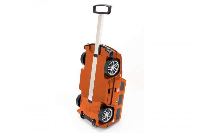 Чемодан детский «ВНЕДОРОЖНИК» оранжевый (Suitcase-car orange), Bradex DE 0405 - фото 3 - id-p167455637